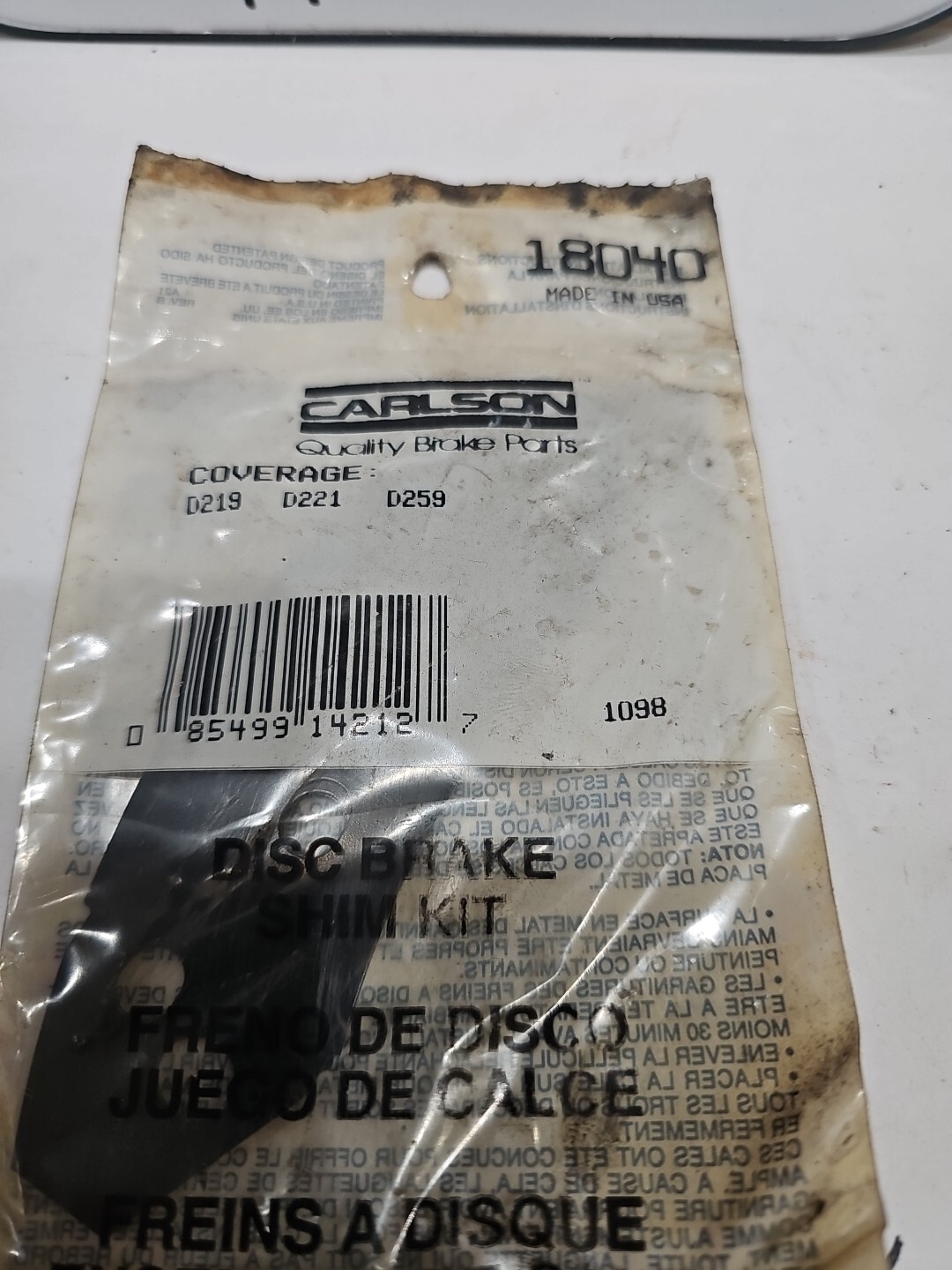 Carlson 18040 Pad Shim Kit - Image 3