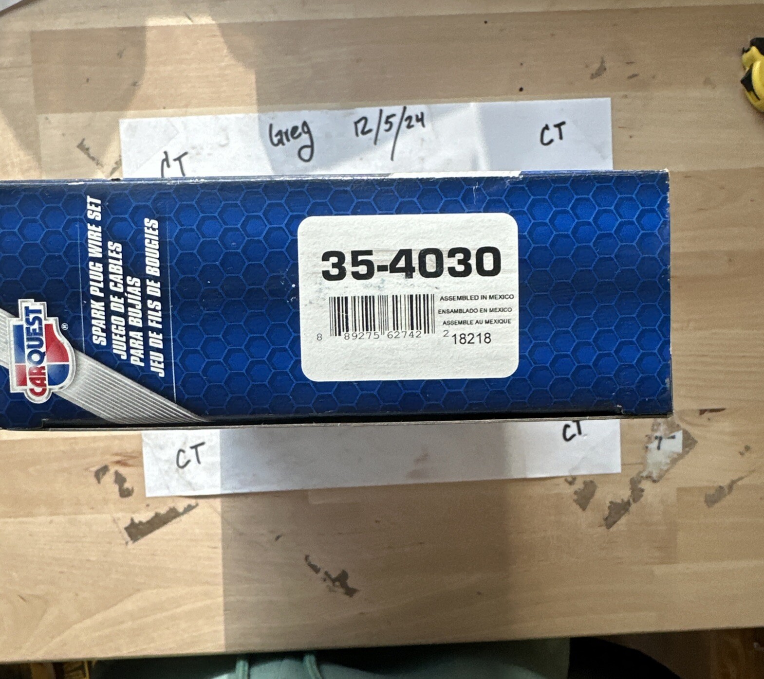 Carquest Spark Plug Wire 35-4030 NOS