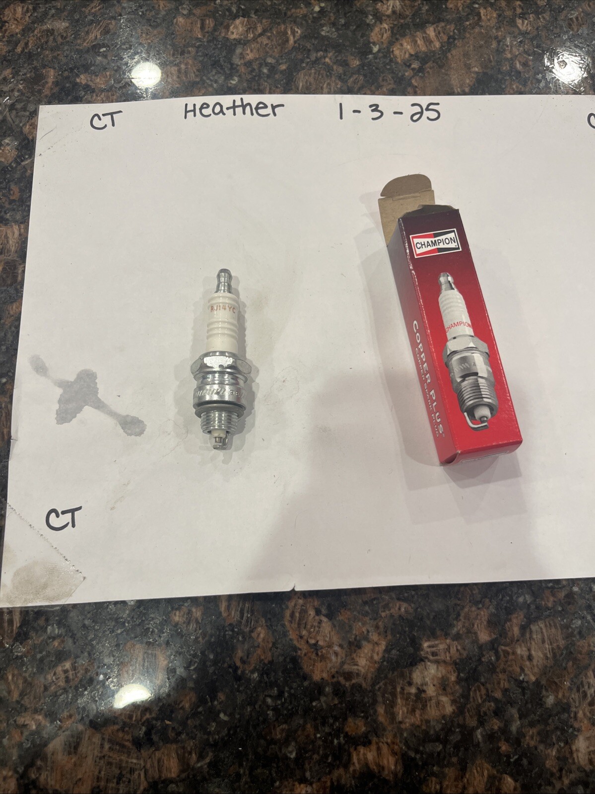 Champion #63 RJ14YC AUTO SPARK PLUG