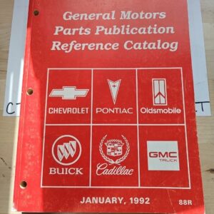 Chevy Pontiac Oldsmobile Buick Cadillac GMC Parts Publication Reference Jan 1992