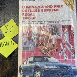 Chilton GM Lumina Grand Prix Cutlass Supreme Regal 1988-92 Repair Manual 7950