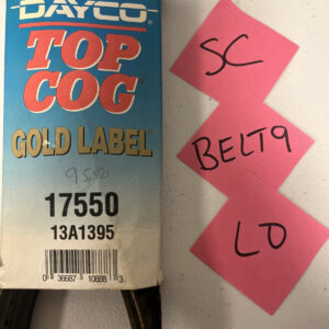 DAYCO 17550 Auto V-Belt,Industry Number 13A1395 4GKE6