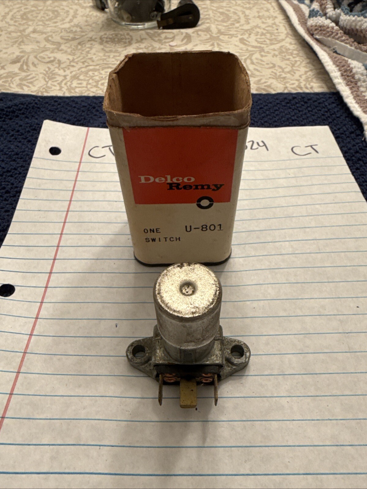 DELCO-REMY: U-801, DIMMER SWITCH ACDelco 01972149 NOS Genuine GM - Image 3