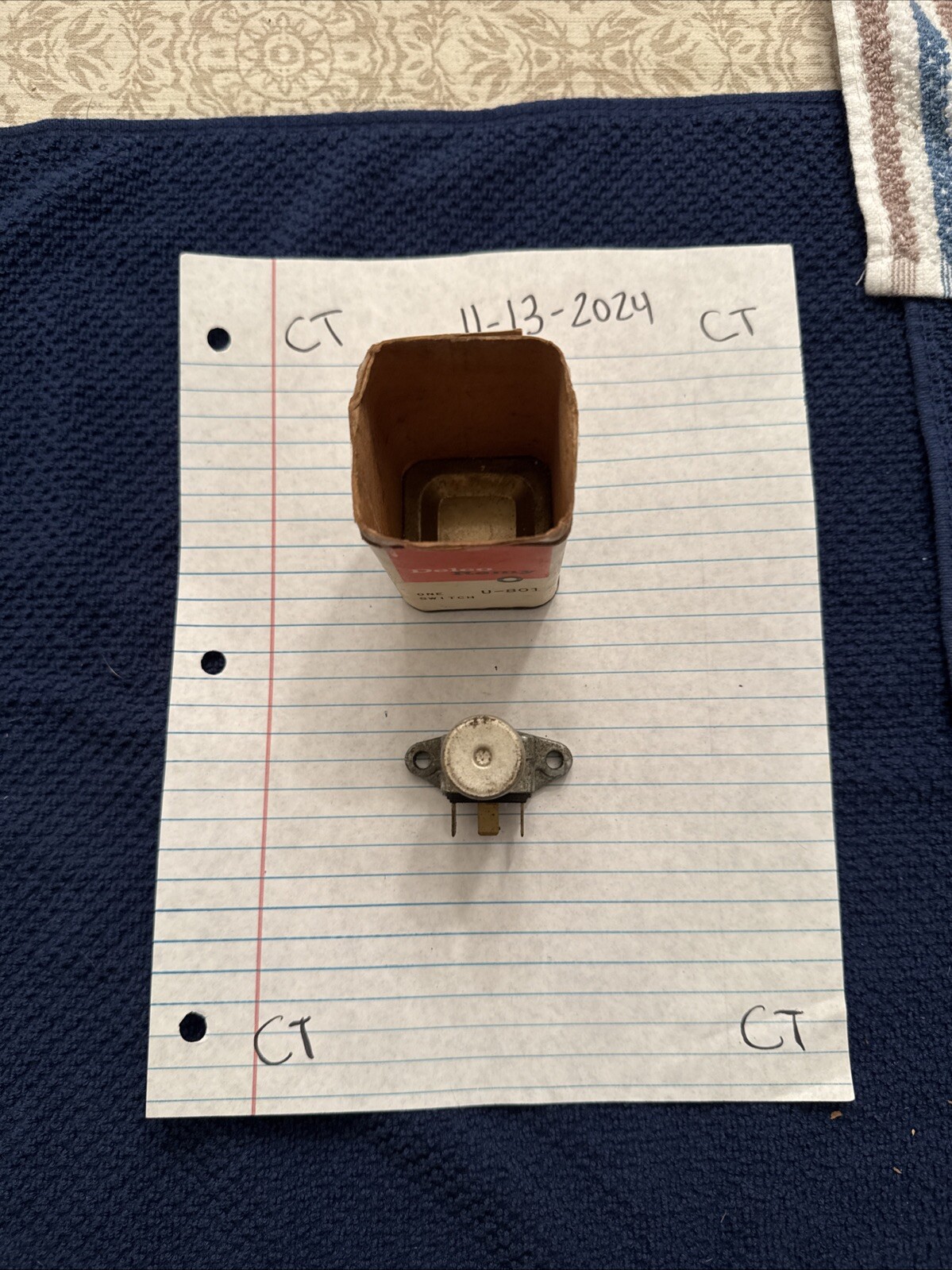 DELCO-REMY: U-801, DIMMER SWITCH ACDelco 01972149 NOS Genuine GM