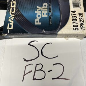 Dayco Poly-Rob Quiet Design Serpentine Belt, 5070874 (7PK2220)