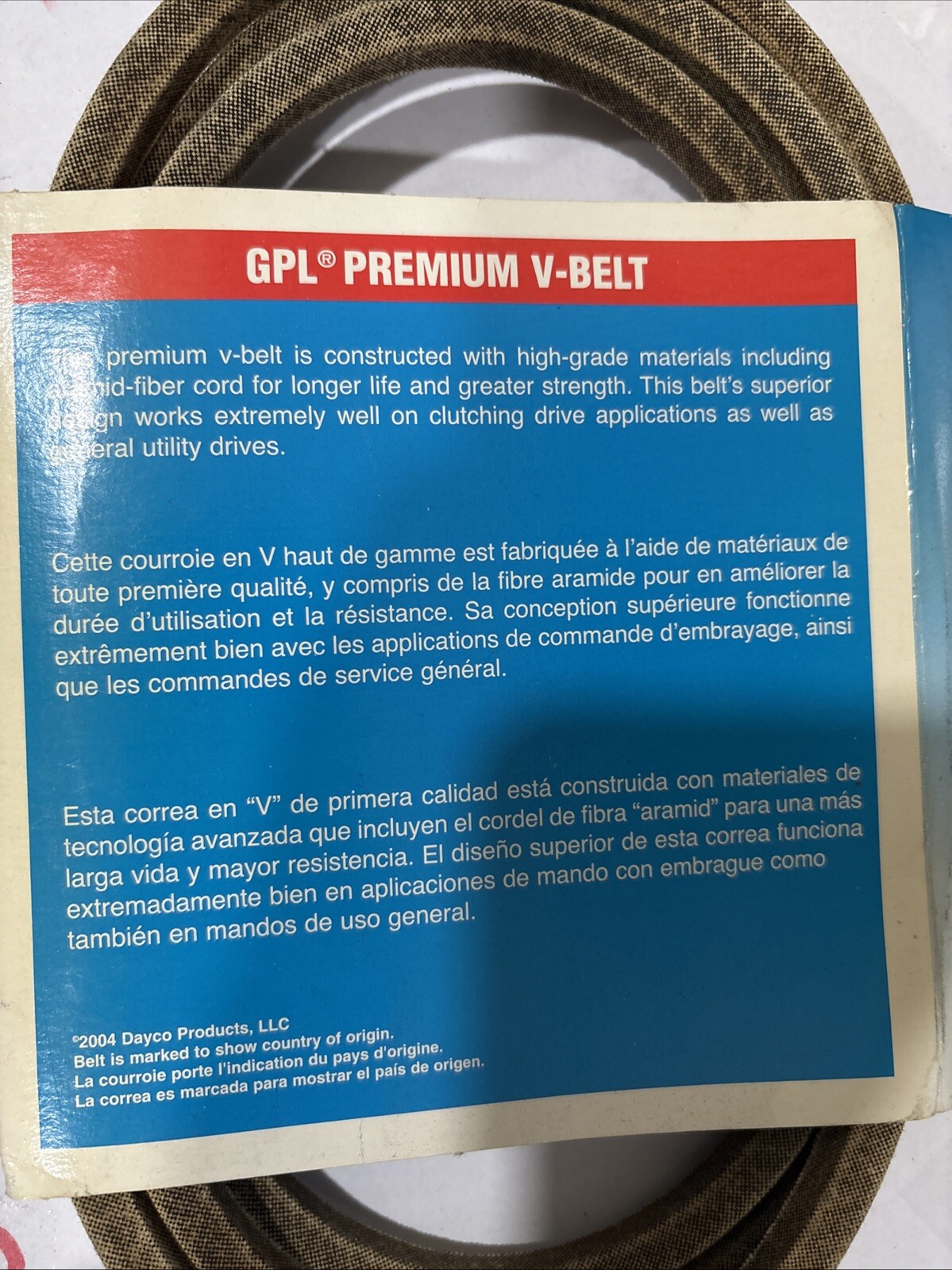 Dayco Products Inc L475 Accessory Drive Belt GPL Premium Utility - Image 4