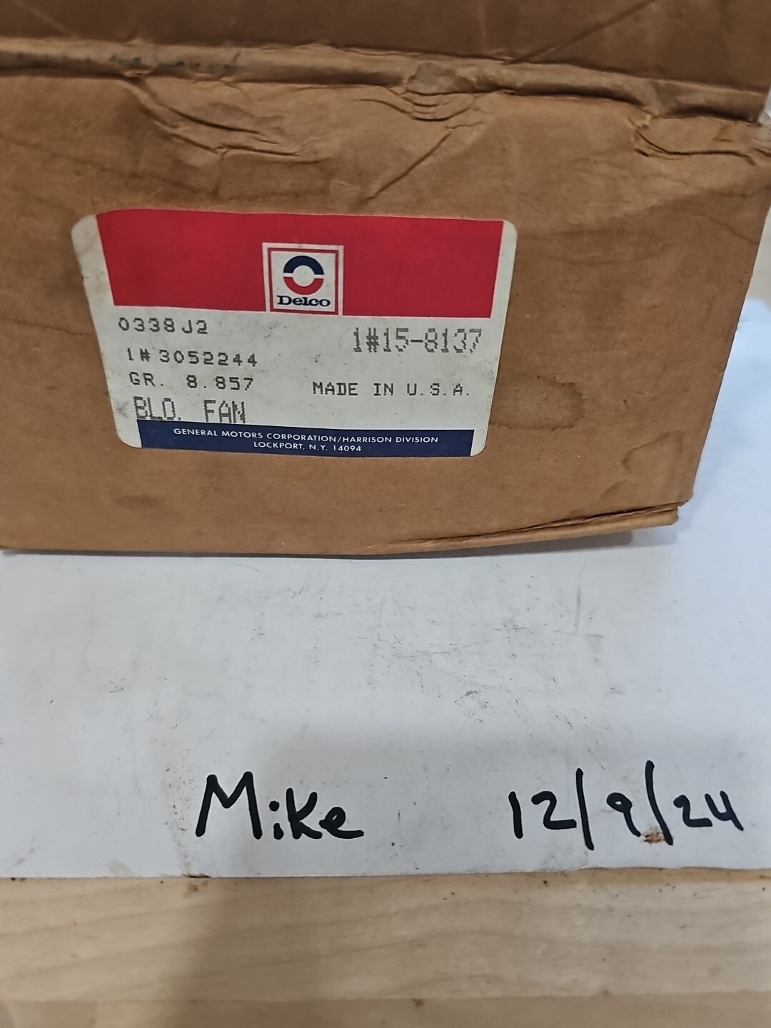 Delco 15-8137 GM 3052244 HVAC Blower Motor Wheel - Image 6