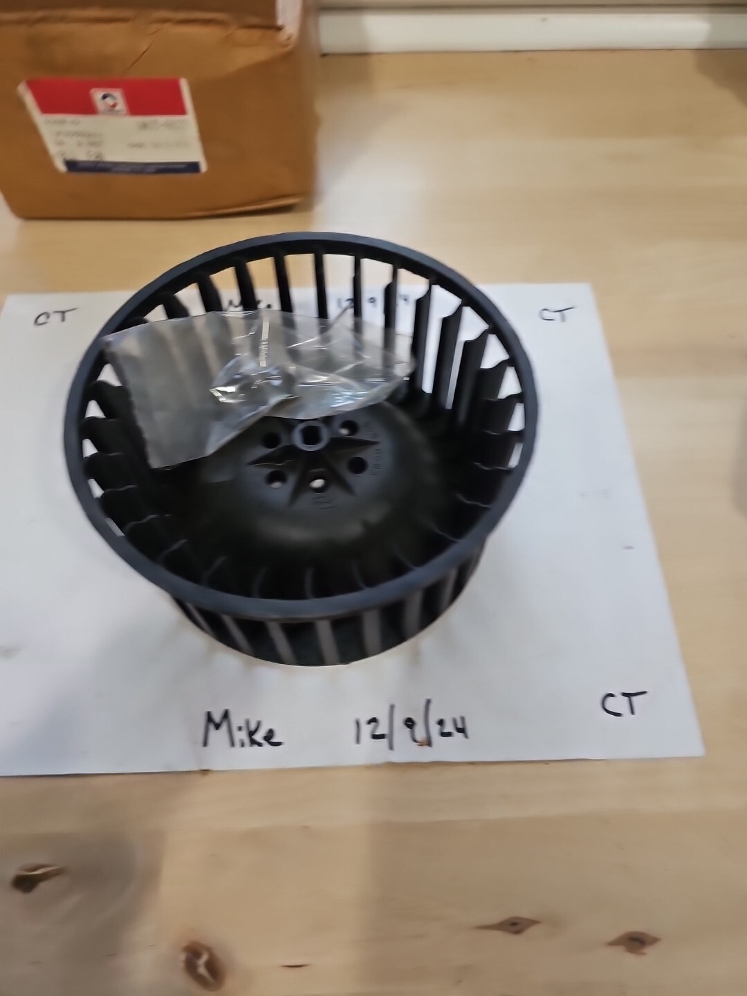 Delco 15-8137 GM 3052244 HVAC Blower Motor Wheel