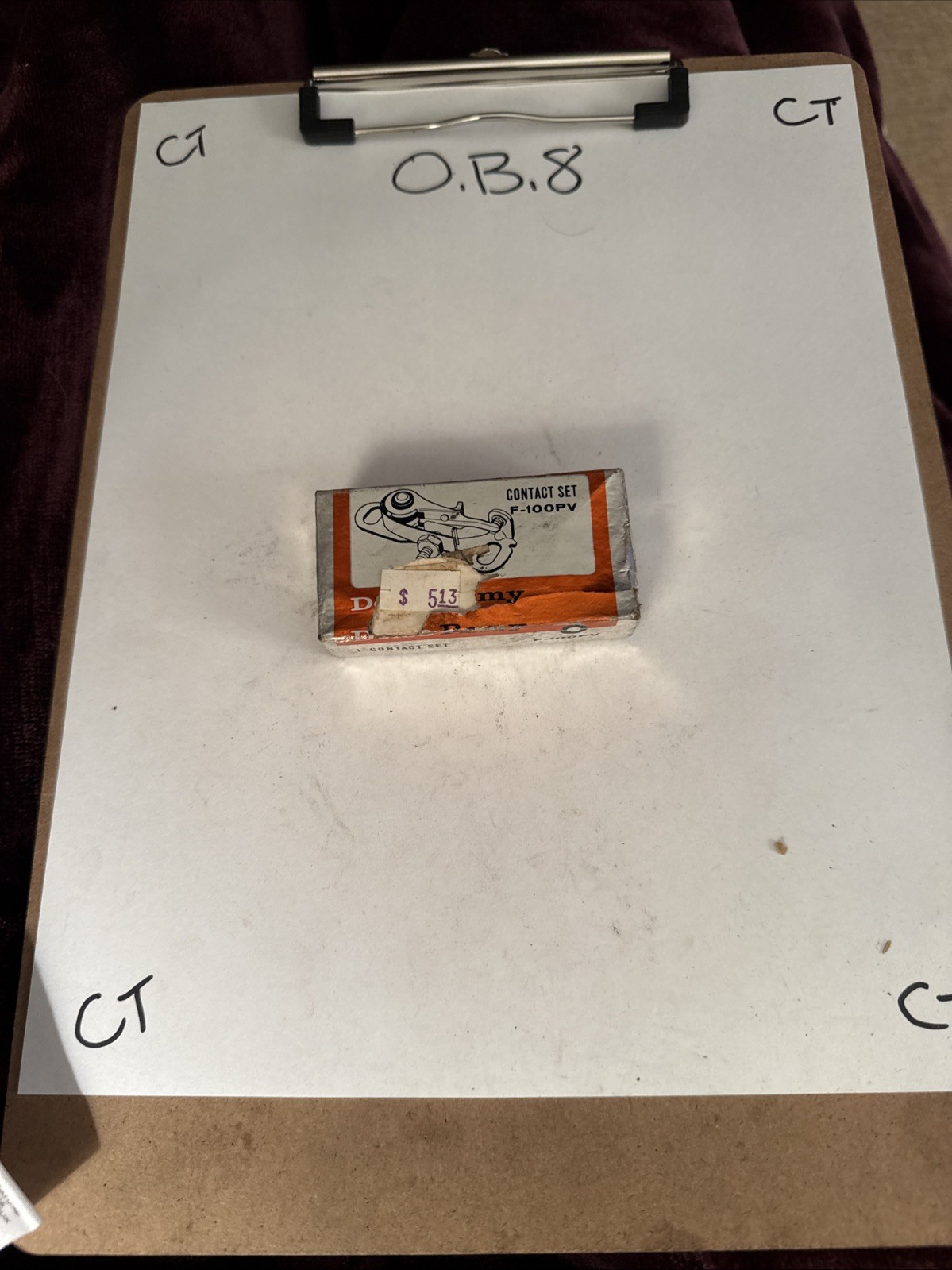 Delco Remy F-100pv Contact Set Ignition Points