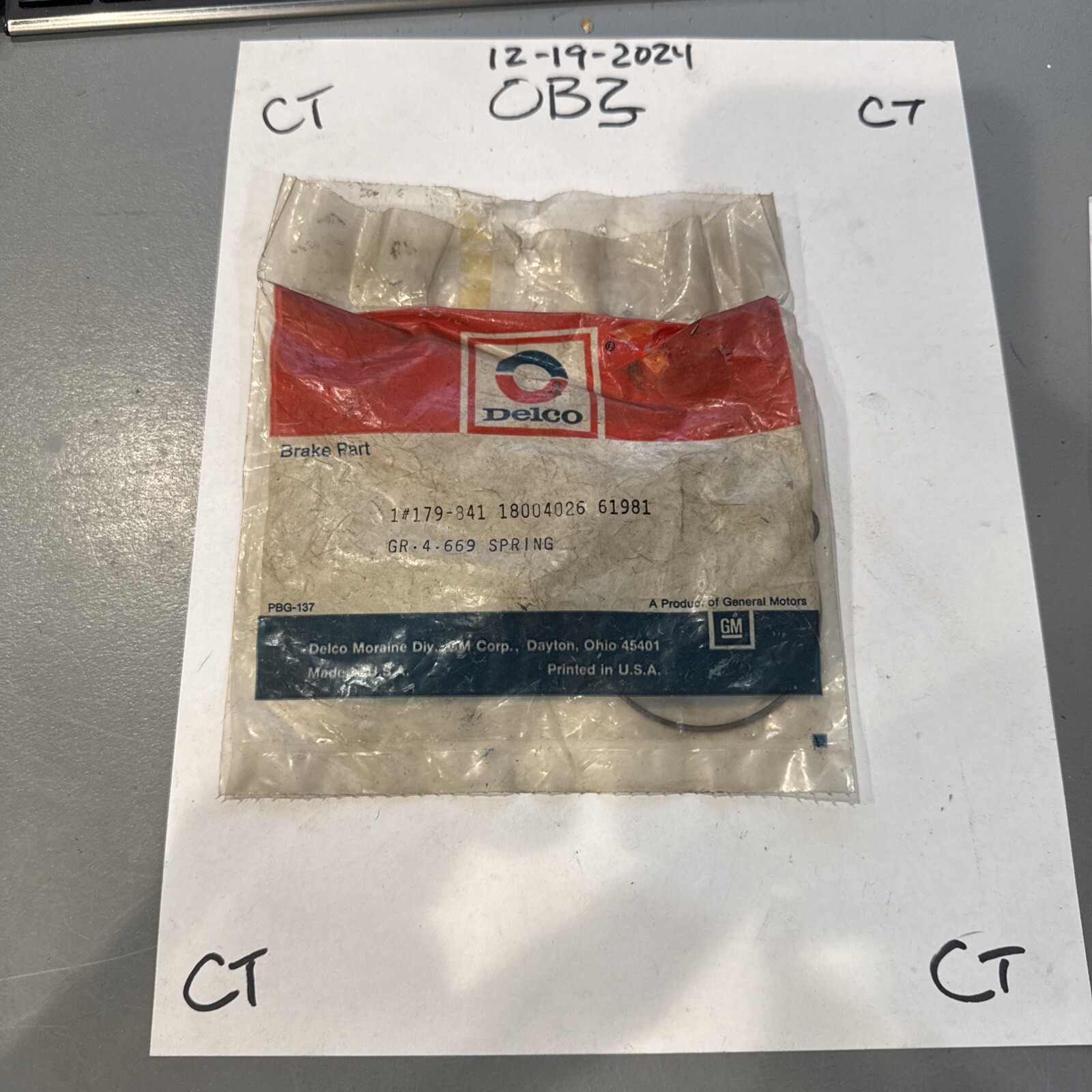 Delco Spring 18004026