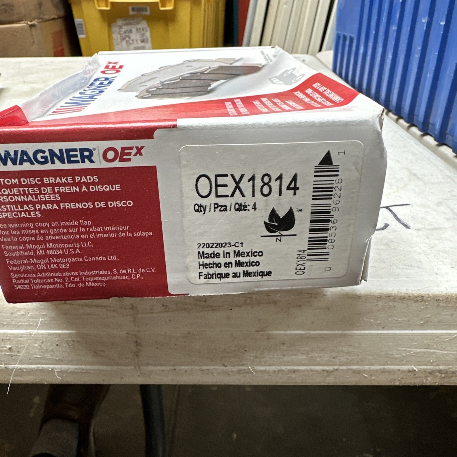 Disc Brake Pad Set-OEX Disc Brake Pad Wagner OEX1814 fits 15-21 Kia Sedona - Image 3