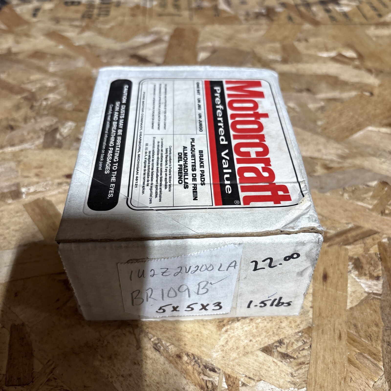 Disc Brake Pad Set-Pads Standard Premium Rear Motorcraft BR-109B