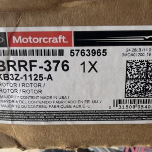 Disc Brake Rotor Motorcraft BRRF-376 / Ford KB3Z-1125-A