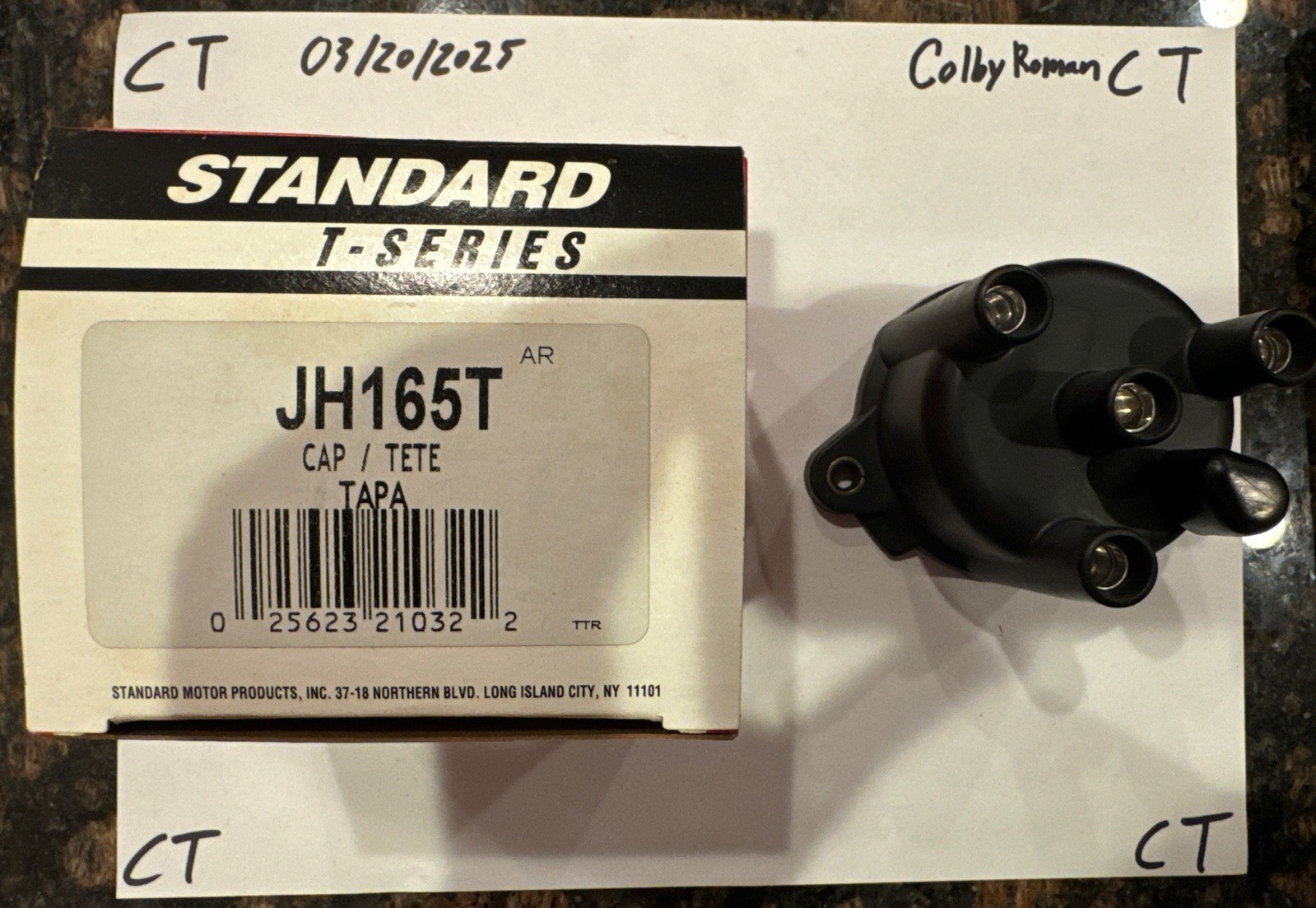 Distributor Cap Standard JH165T