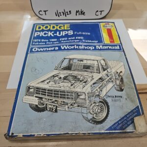 Dodge Pick-Ups 1974 - 1988 2WD 4WD Haynes Automotive Service Repair Manual 912