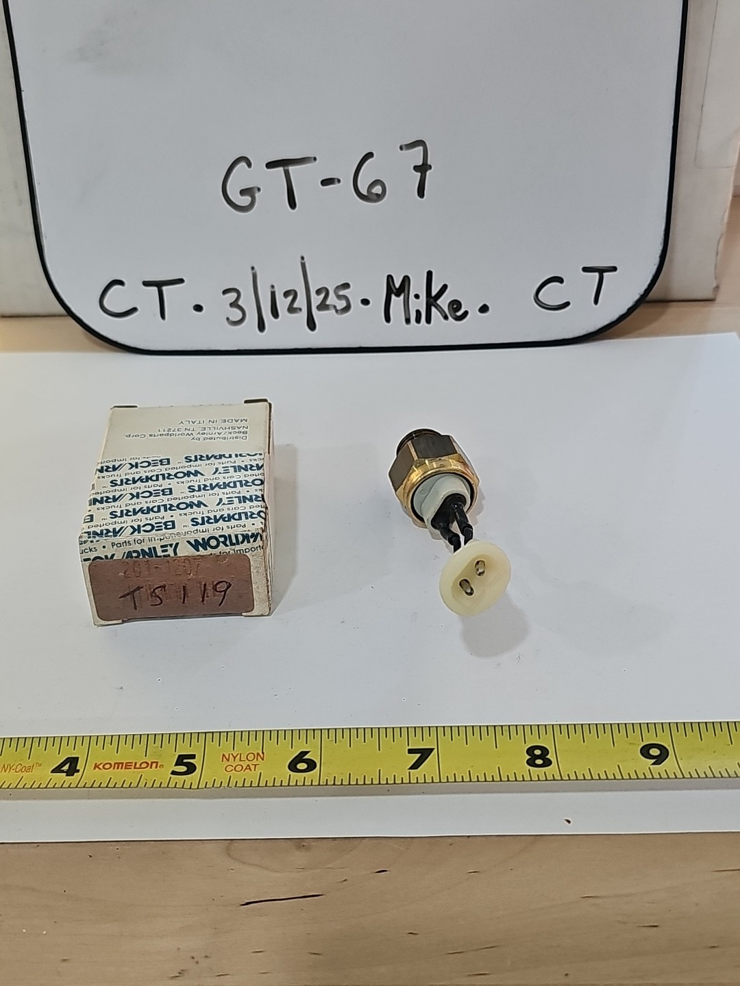 Engine Cooling Fan Switch-Temperature Switch Standard TS-119 - Image 3