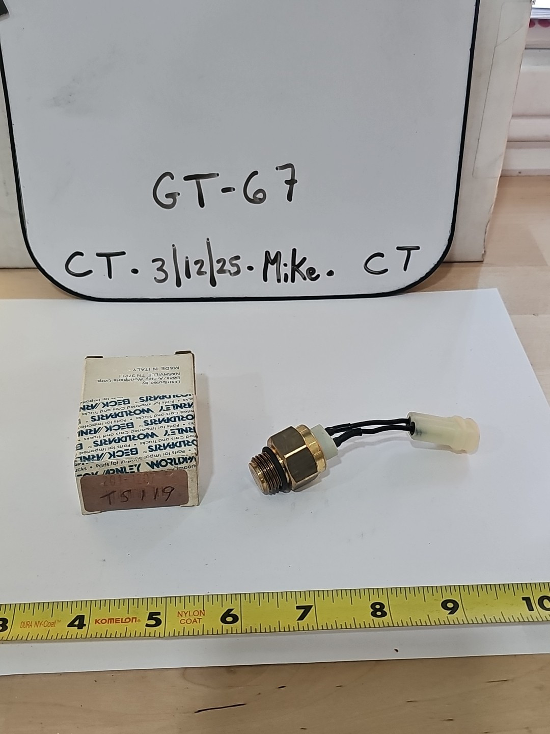 Engine Cooling Fan Switch-Temperature Switch Standard TS-119