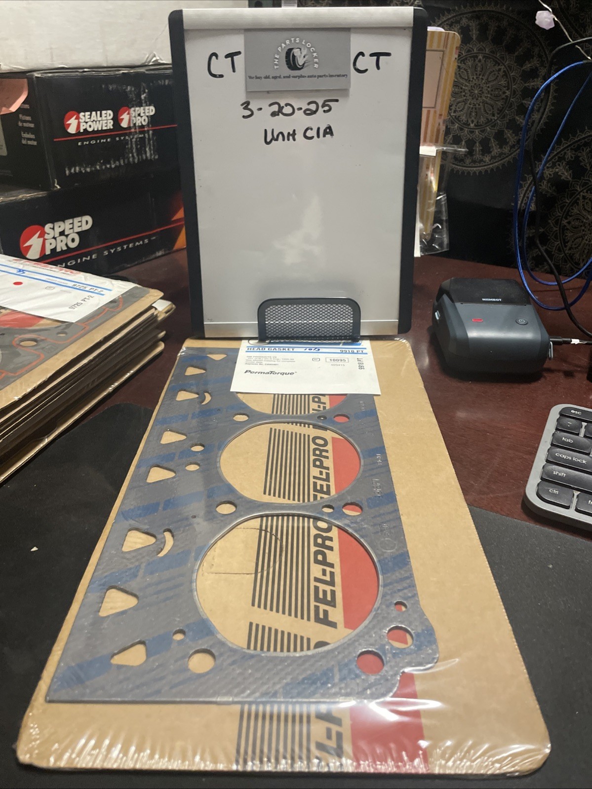 Engine Cylinder Head Gasket fits Felpro 9918 PT