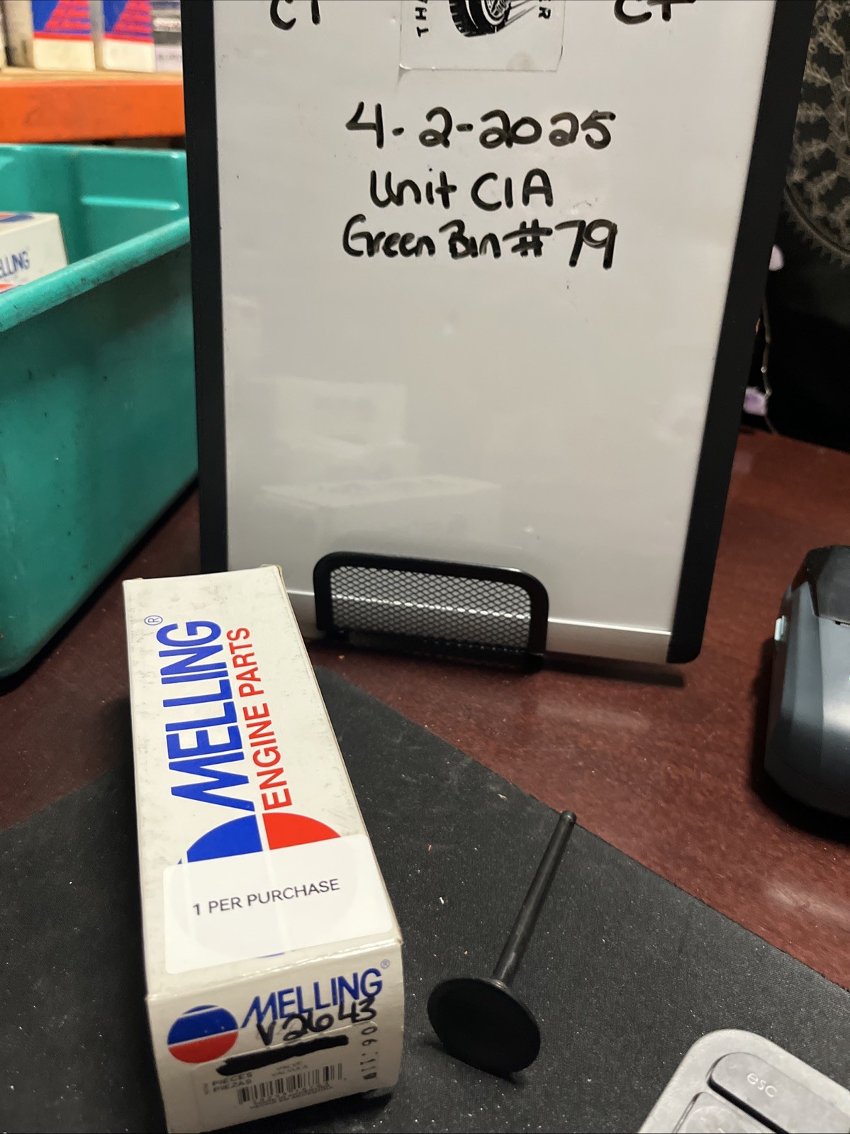 Engine Exhaust Valve-Stock Melling V2643 1 Per Purchase