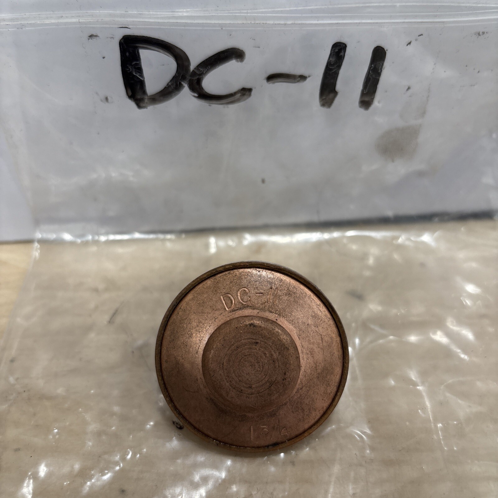 Engine Expansion Plug Dorman DC-11 1 3/4" Copper Plug - Image 3