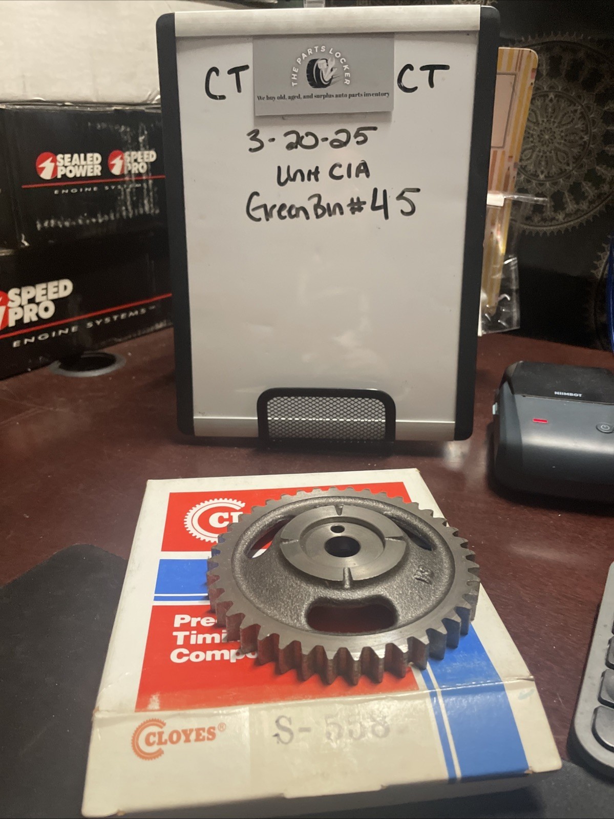 Engine Timing Camshaft Sprocket Cloyes Gear & Product S558