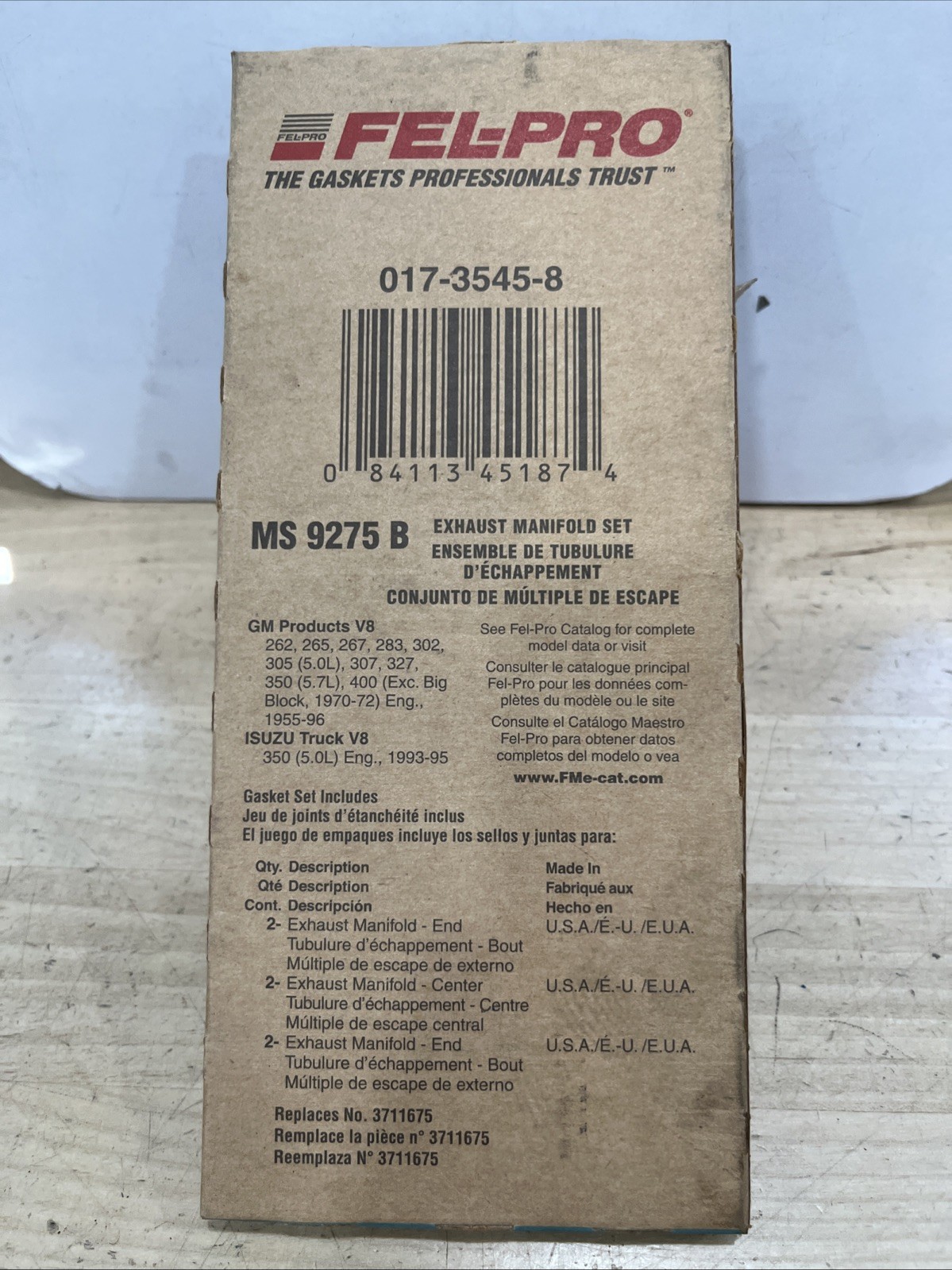 Exhaust Manifold Gasket Set Fel-Pro MS 9275 B - Image 3