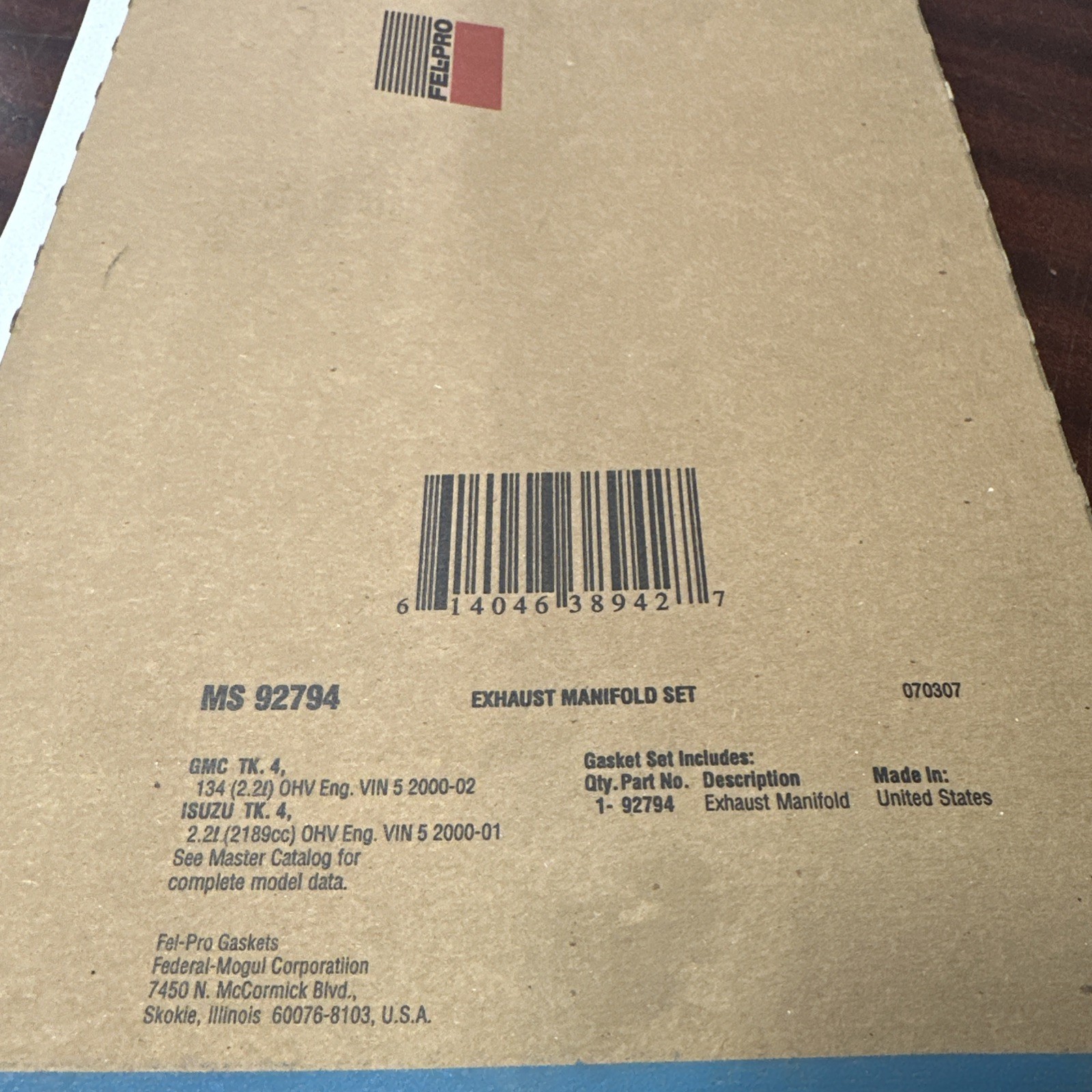 Exhaust Manifold Gasket Set Fel-Pro MS 92794 - Image 3