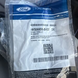 FORD 2013/2019 FUSION, MKZ "SCREW"TRUNK/DECK LID  W506858-S437 X3 Pcs