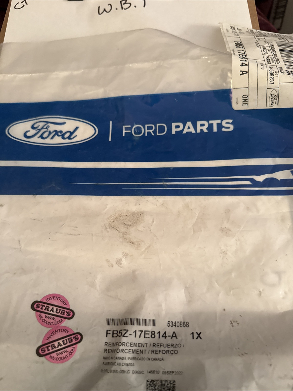 FORD OEM 16-19 Explorer Front Bumper Bumper Components-Side Support FB5Z17E814A - Image 3