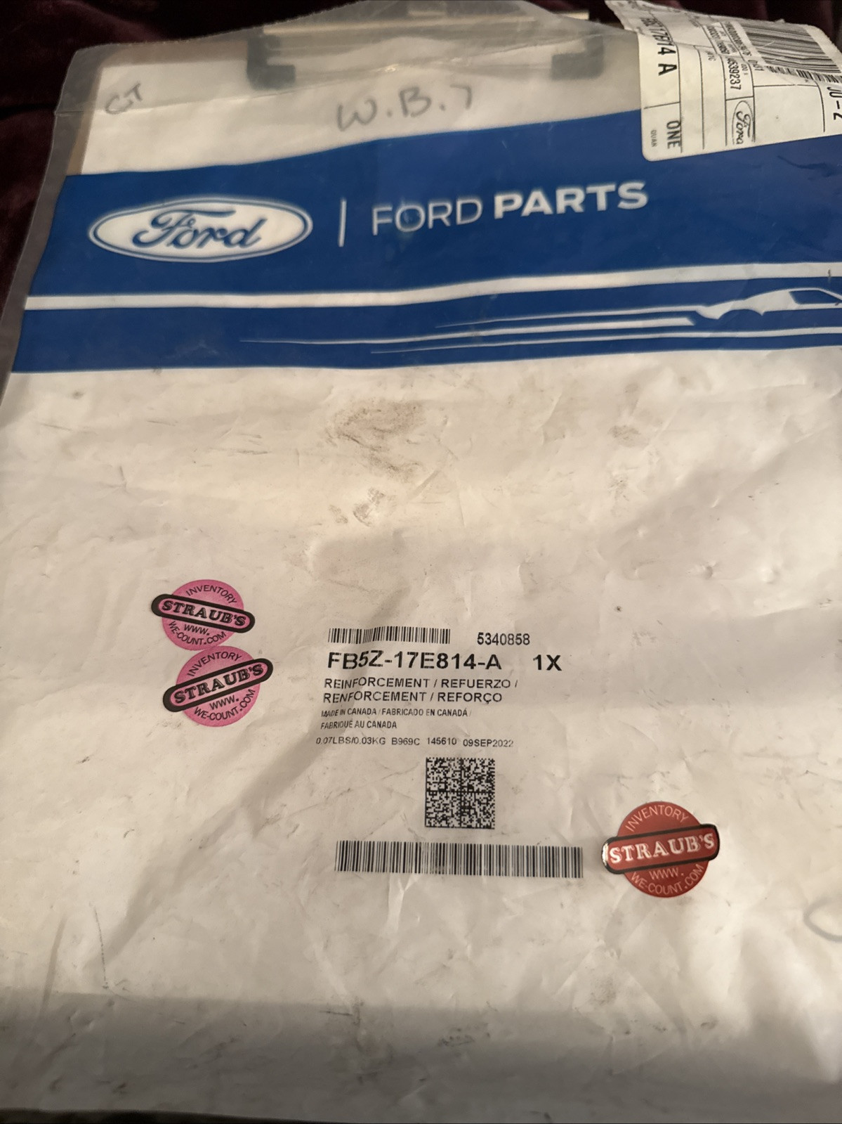 FORD OEM 16-19 Explorer Front Bumper Bumper Components-Side Support FB5Z17E814A