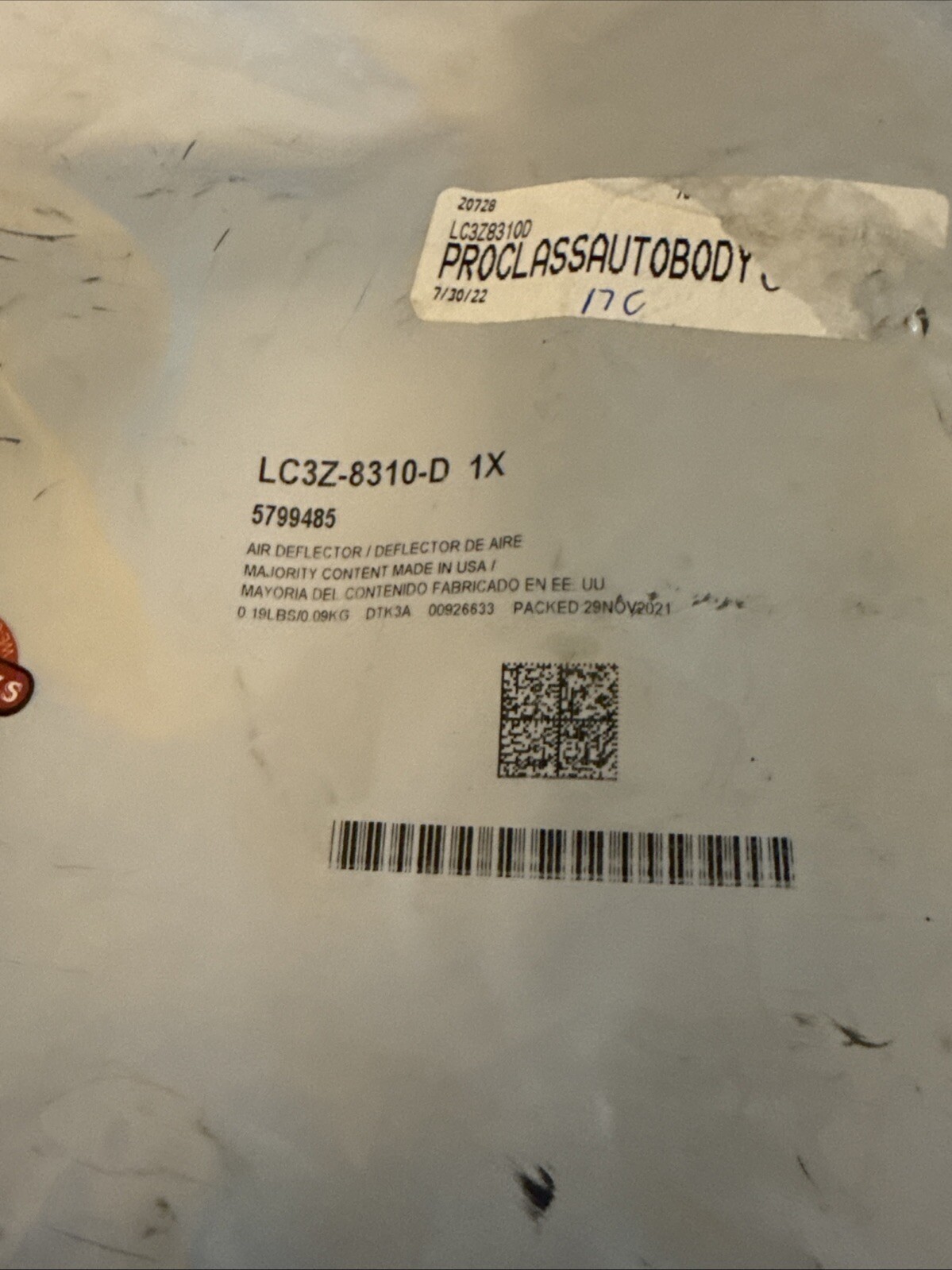 FORD OEM 20-21 F-250 Super Duty Front Bumper Bumper Components-Bezel LC3Z8310D - Image 3