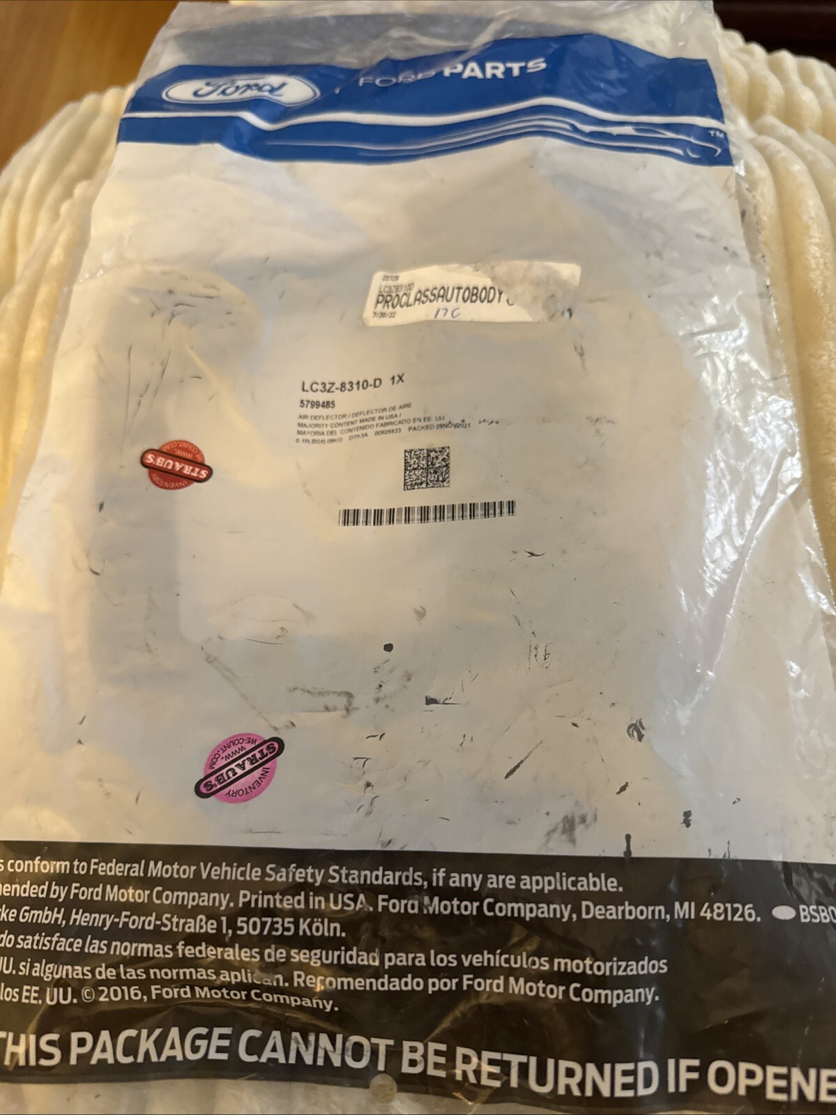 FORD OEM 20-21 F-250 Super Duty Front Bumper Bumper Components-Bezel LC3Z8310D