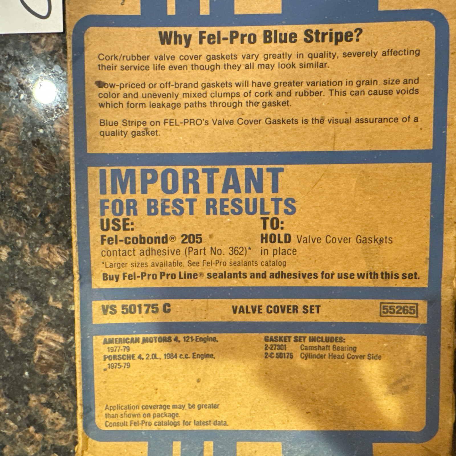 Fel-pro Blue Stripe Valve Cover Gaskets VS 50175 C - Image 3