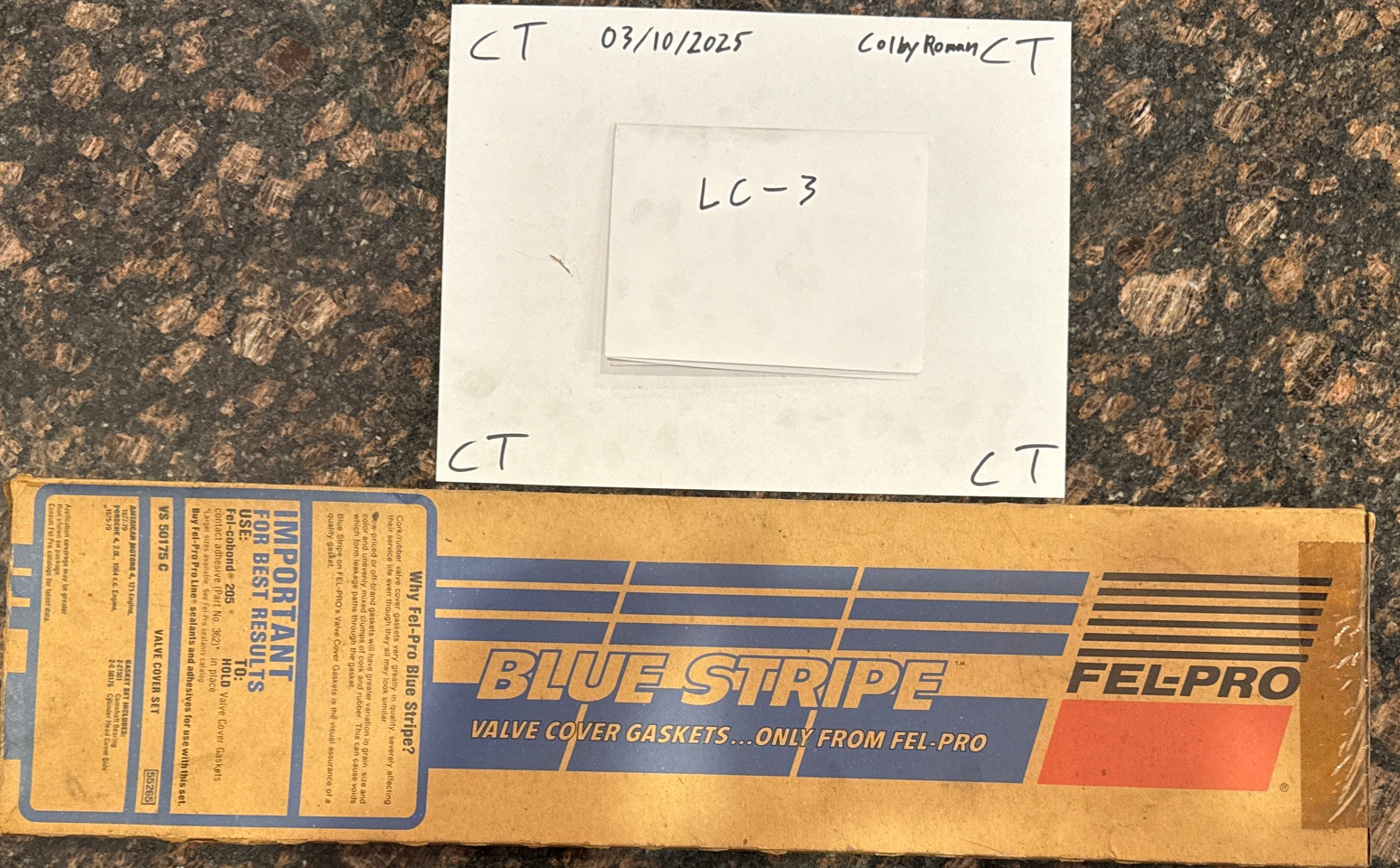 Fel-pro Blue Stripe Valve Cover Gaskets VS 50175 C
