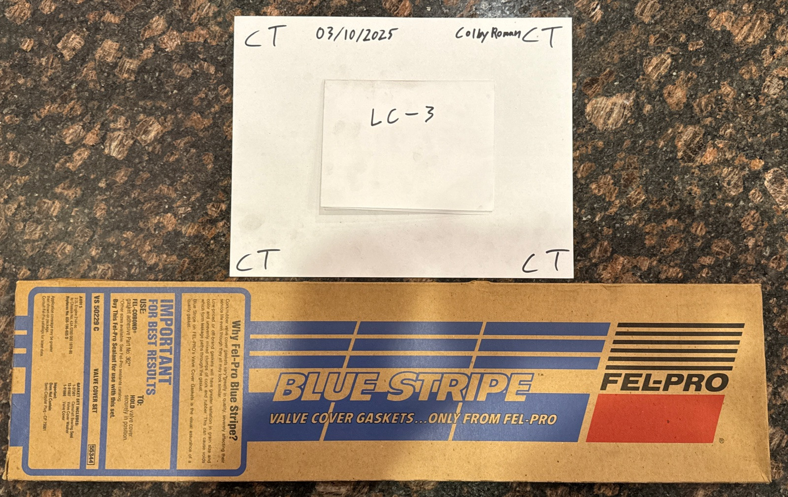 Fel-pro Blue Stripe Valve Cover Gaskets VS 50229c