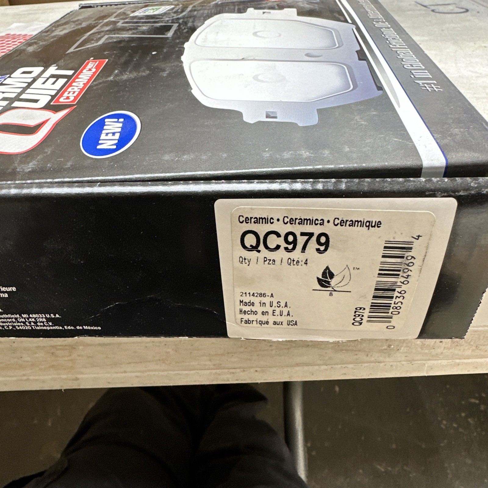 For Volvo XC90 2003-2014 Wagner QC979 ThermoQuiet Ceramic Front Disc Brake Pads - Image 3