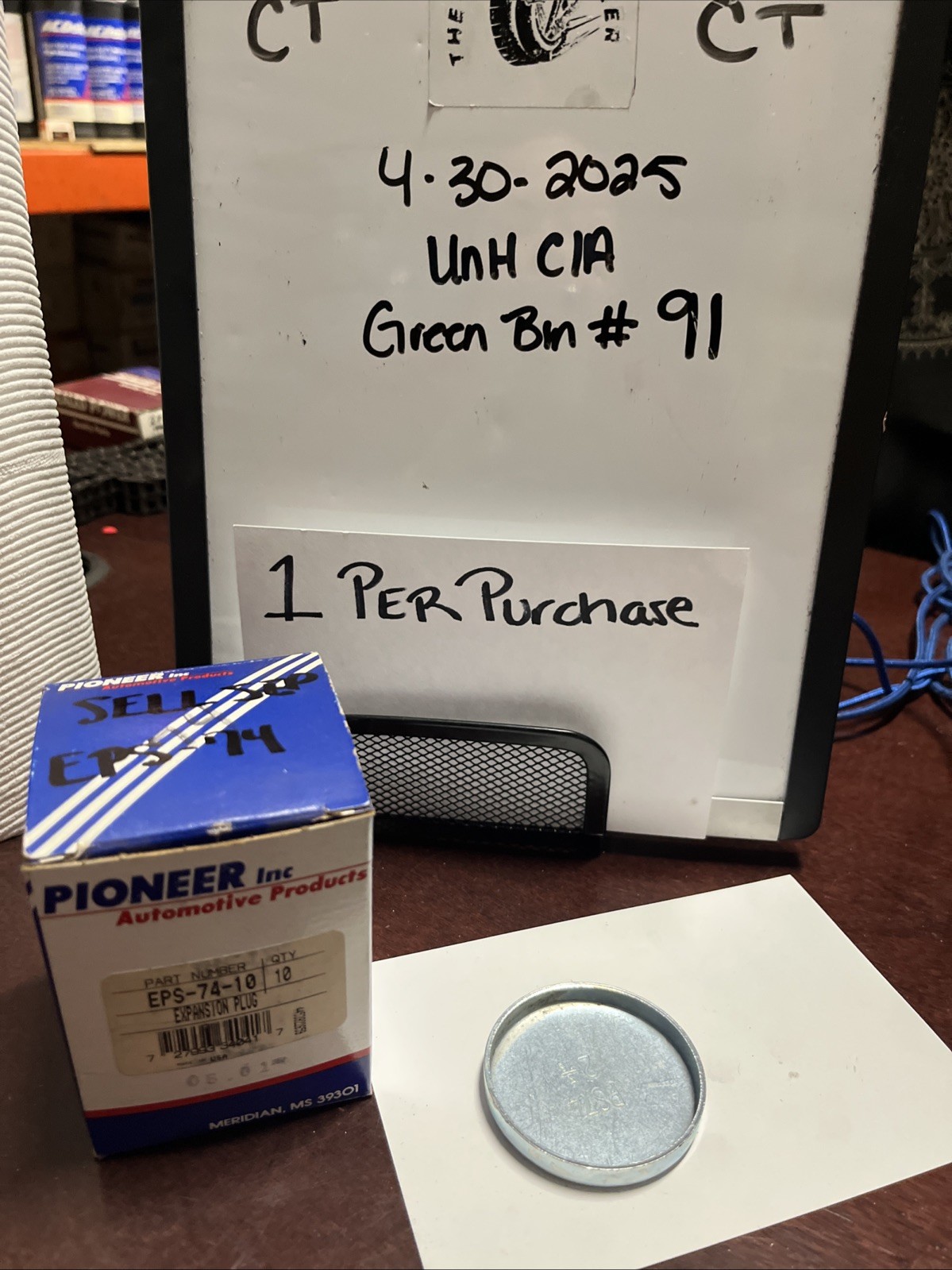 Freeze Plug Expansion Plug Pioneer EPS-74 Sold Individually