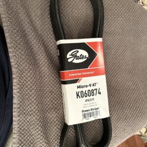 Gates K060874 Micro-V Serpentine Drive Belt Black
