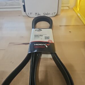 Gates K081207 Micro-V Serpentine Drive Belt For Select 01-03 Ford Models