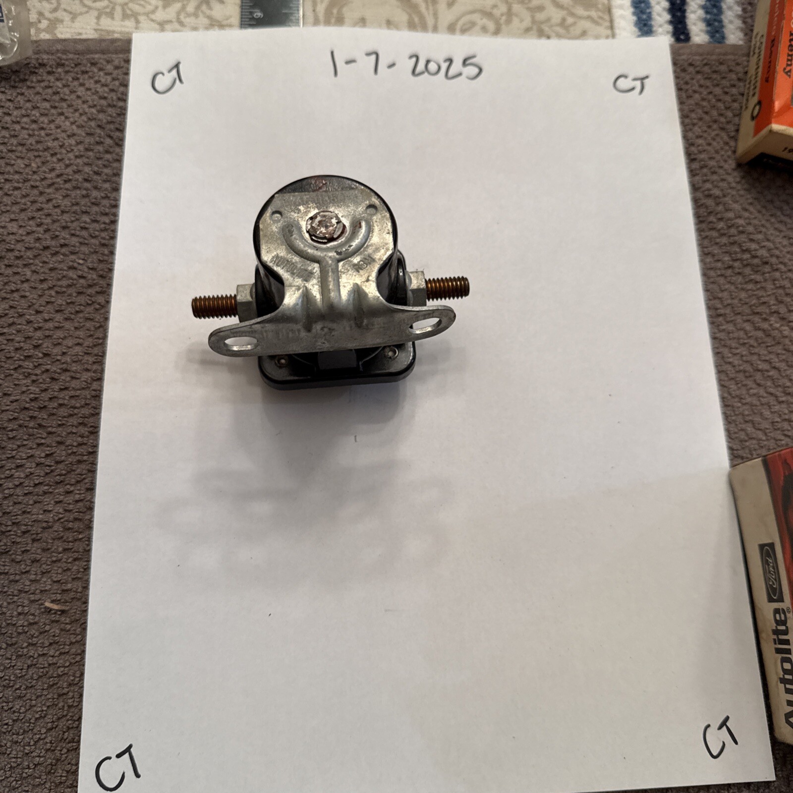 Genuine Autolite Starter Relay C7AF-11450-A1 RBM 1967-1970 Ford Mustang Shelby