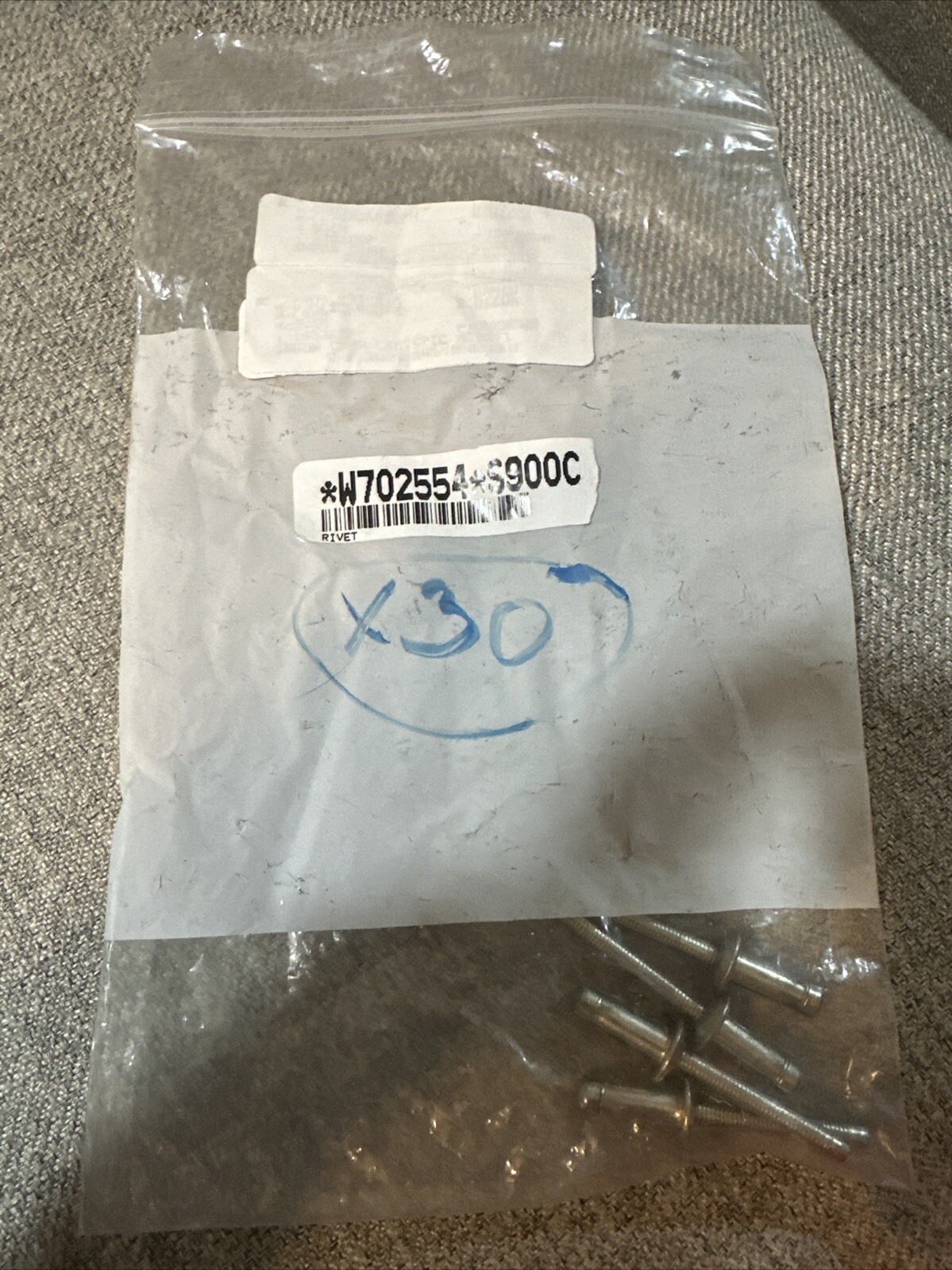 Genuine Ford Body A-Pillar Reinforcement Rivet W702554-S900C (4) Rivets Included