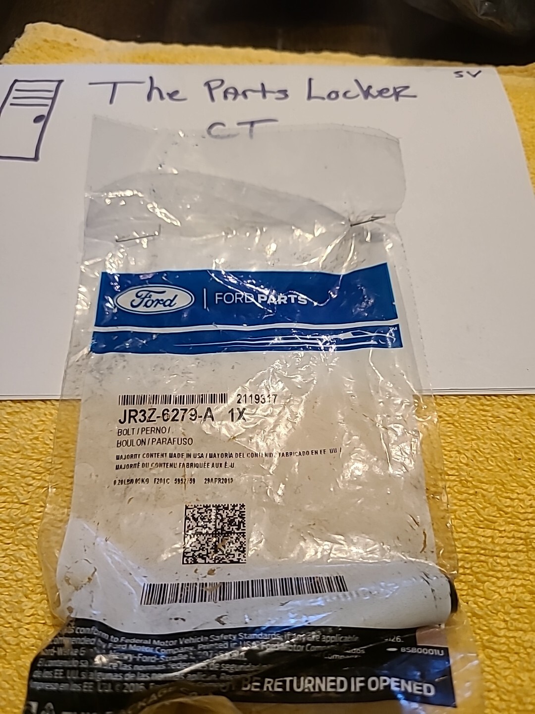 Genuine Ford Bolt JR3Z-6279-A