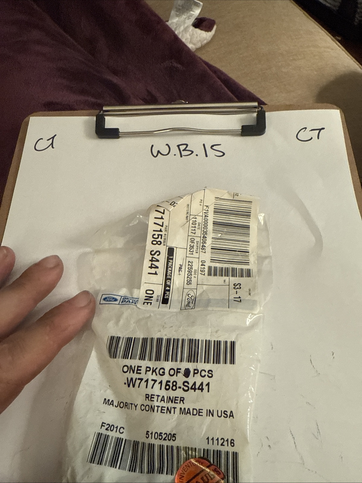 Genuine Ford Drive Shaft Nut W717158-S441