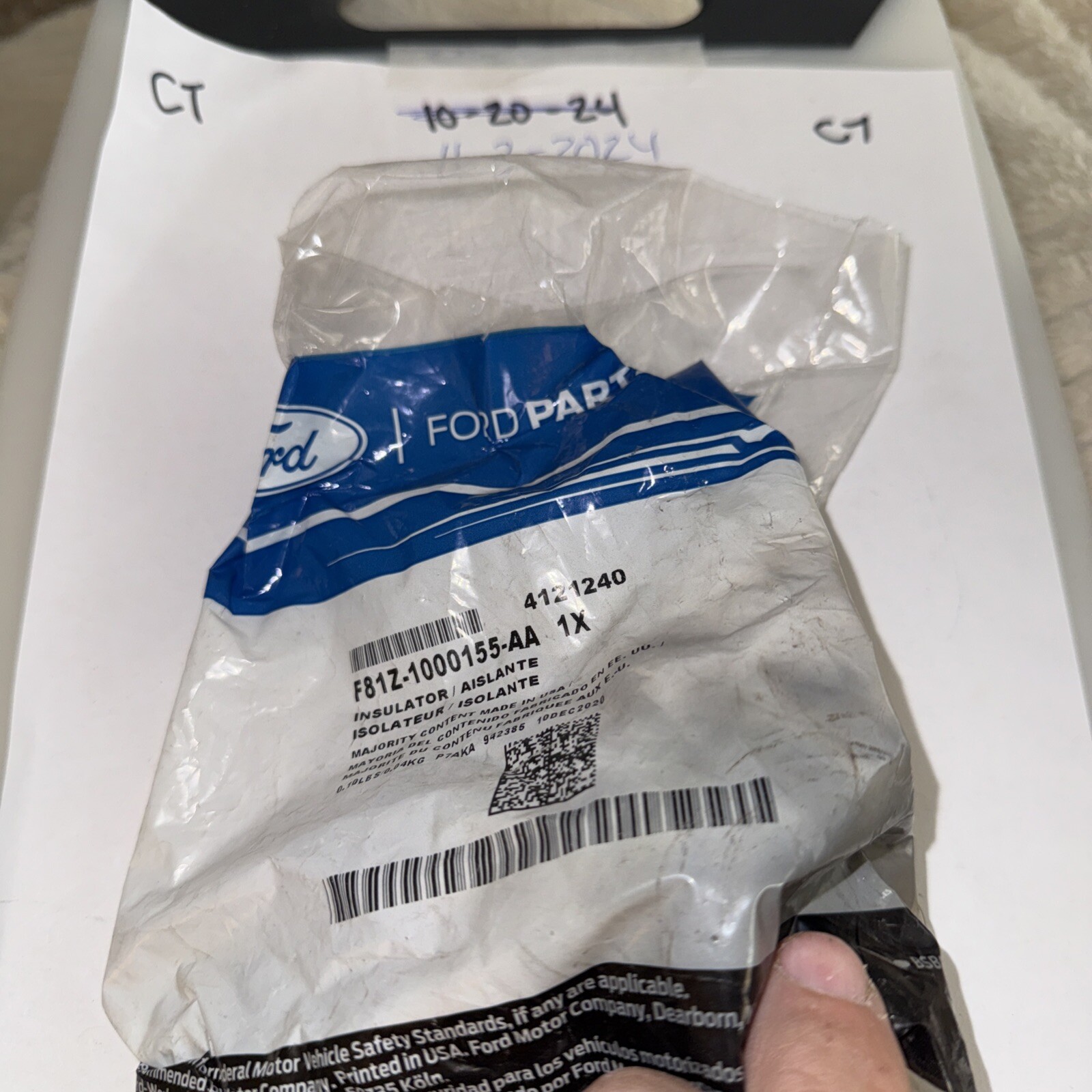 Genuine Ford Front Insulator F81Z-1000155-AA - Image 3