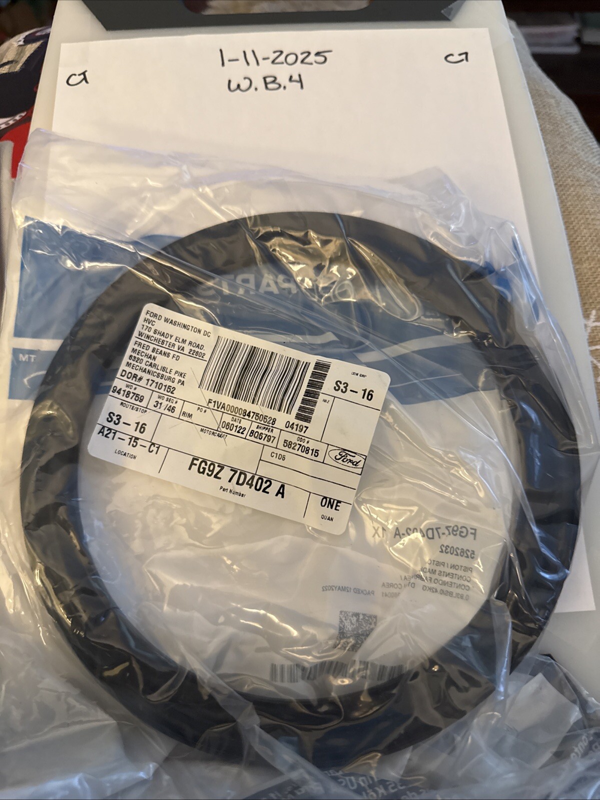 Genuine Ford Piston FG9Z-7D402-A