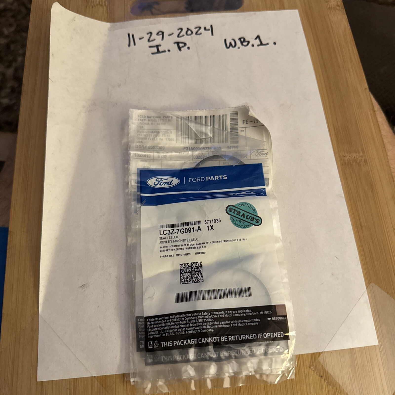 Genuine Ford Seal LC3Z-7G091-A