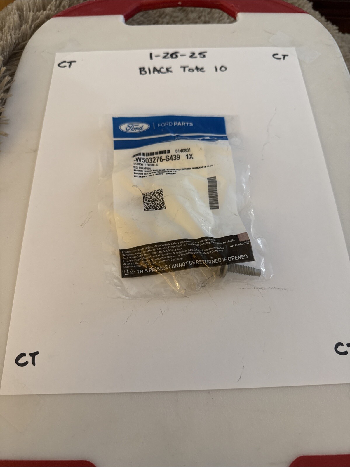 Genuine Ford Spacer Bolt W503276-S439