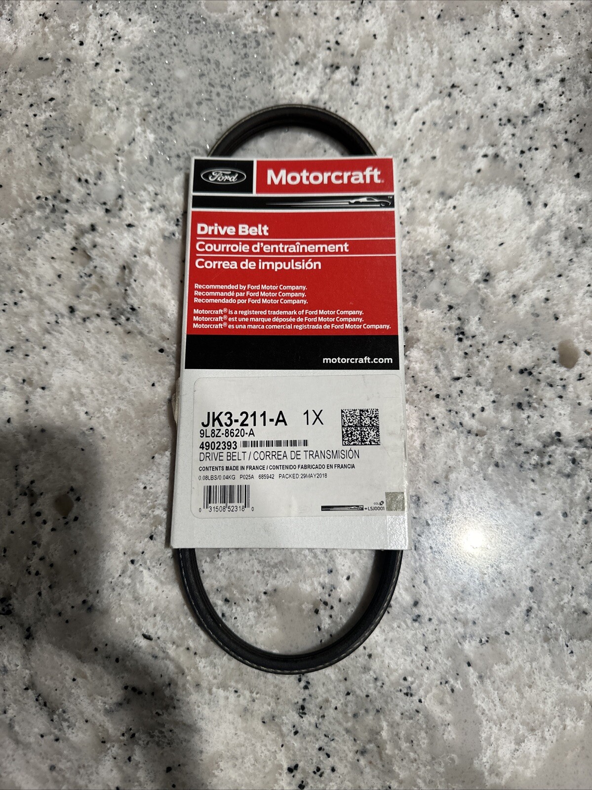 Genuine Ford Water Pump Belt 9L8Z-8620-A