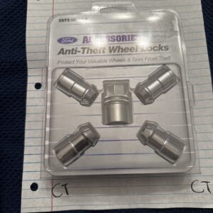 Genuine Ford Wheel Locks - Chrome - Exposed Lugs E9TZ-1A043-A