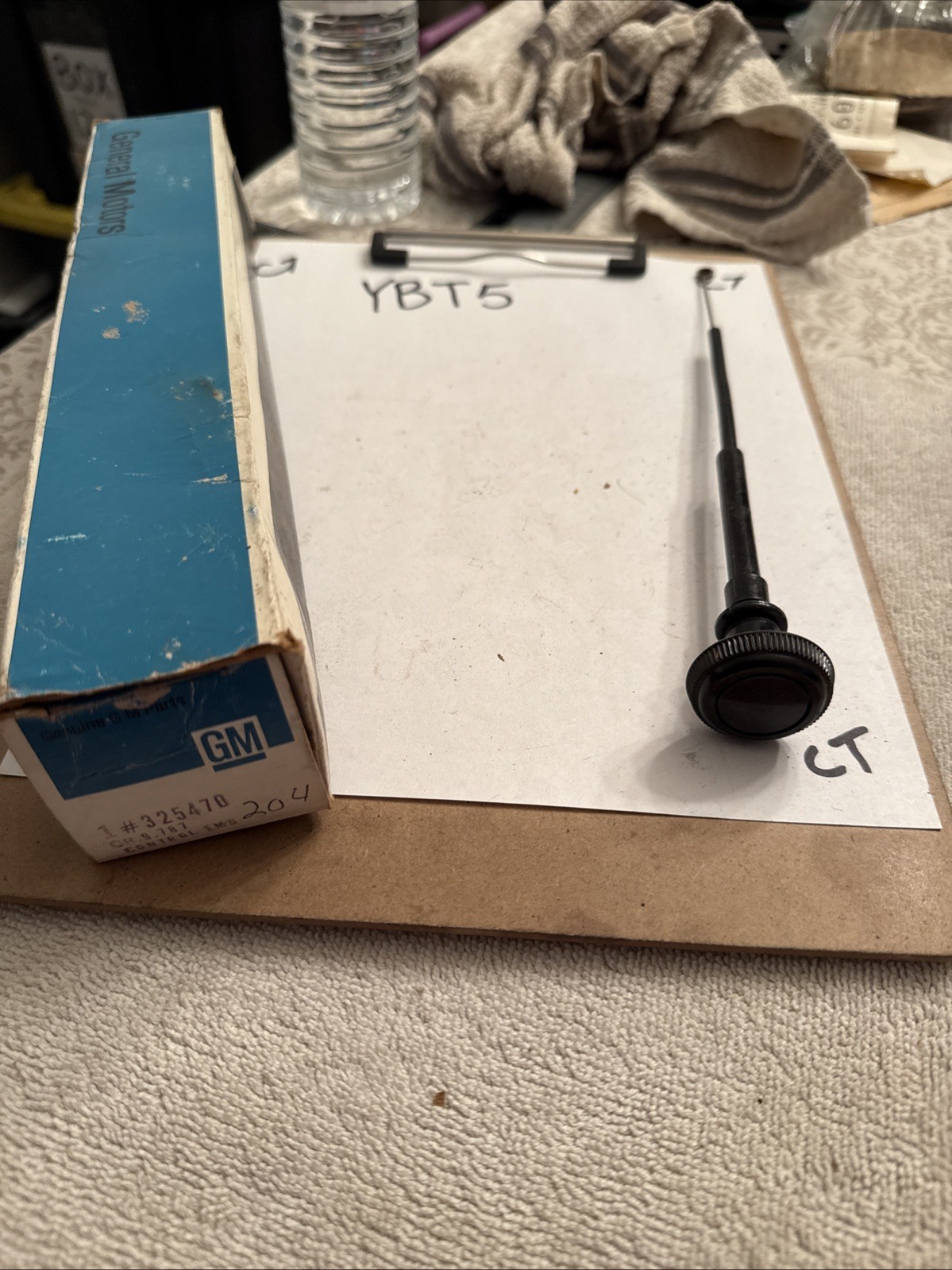 Genuine GM 1973 1974 medium duty air control vent cable 325470 C 40 C 50 Nos